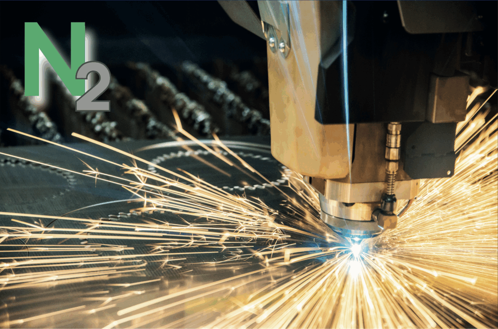 Stickstoff in der Laserschneidtechnik – präziser Schneidprozess mit N₂ für saubere Schnittkanten